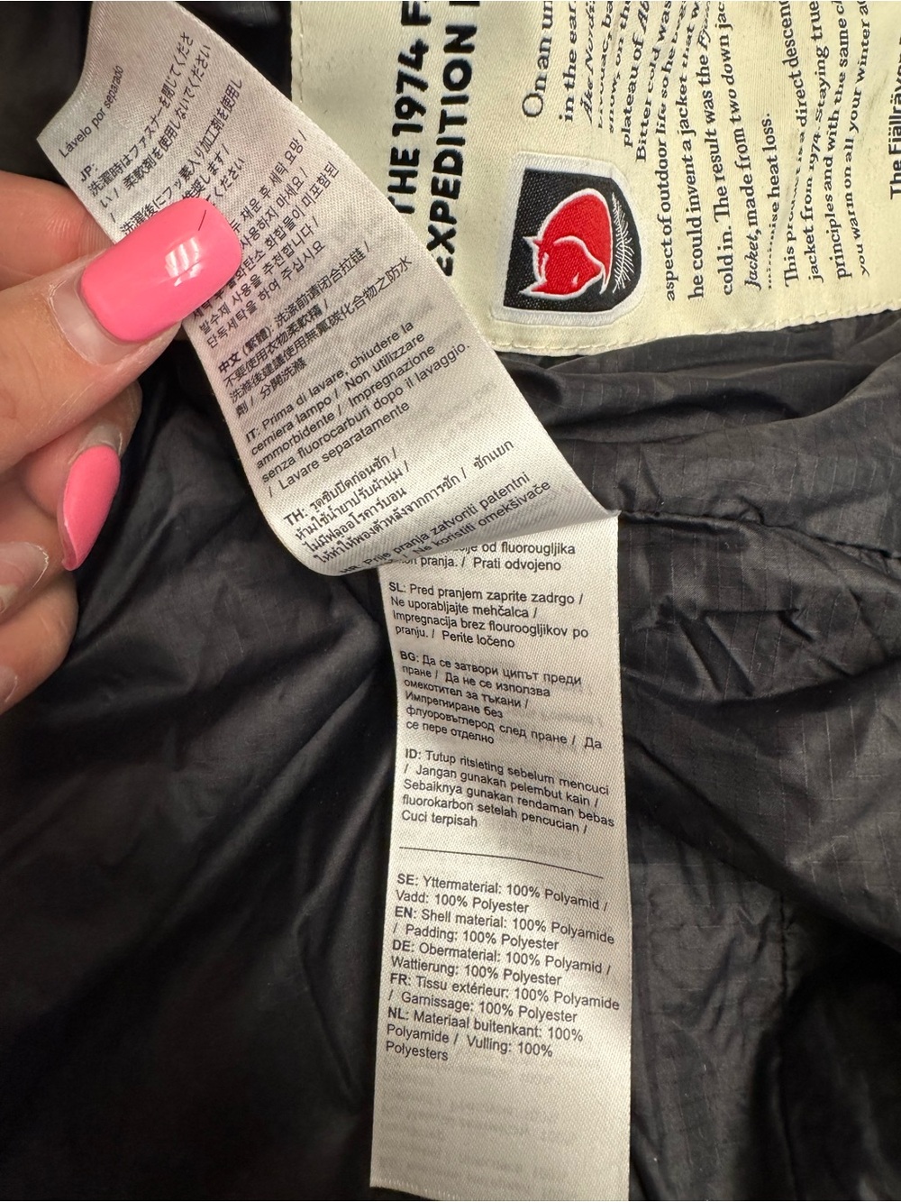 Fjallraven Men's Expedition X-Latt Black Jacket View 5